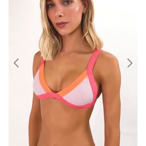 NWT OneOne Swimwear Hamptons Bikini Set Jesse Kameron Small New Shimmer Cheeky - Picture 13 of 16
